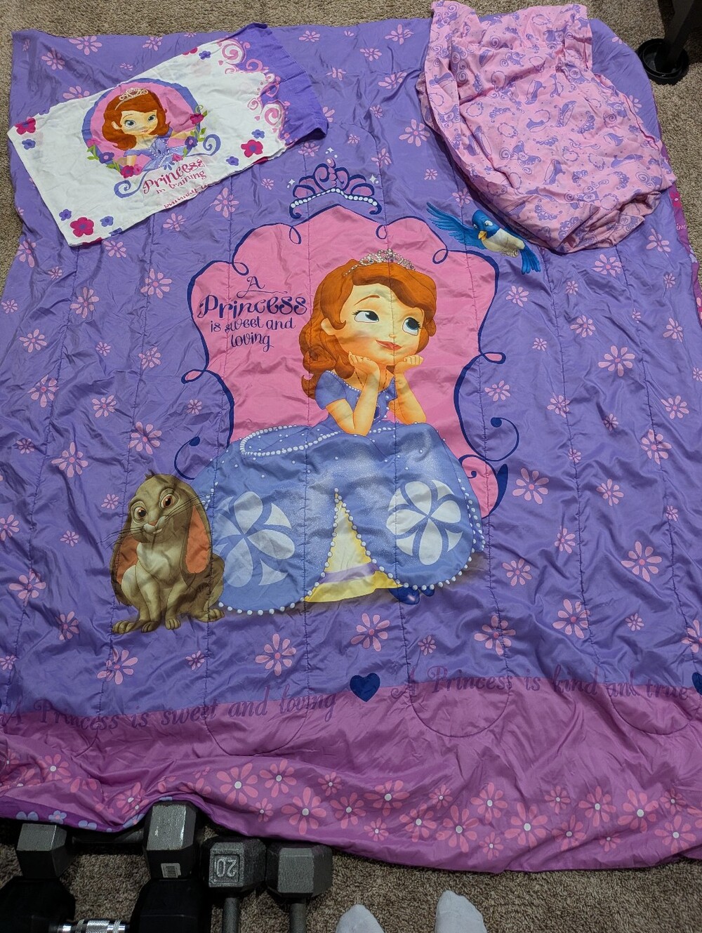 Disney princess Sofia the First Princess twin Bedding Set